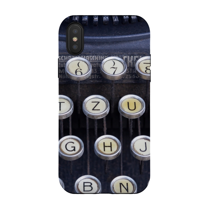 iPhone Xs / X StrongFit Old Typewriter by Andrea Haase