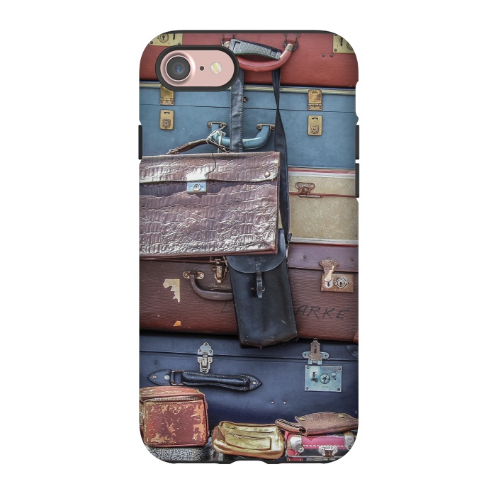 iPhone 7 StrongFit Collection Of Old Suitcase by Andrea Haase