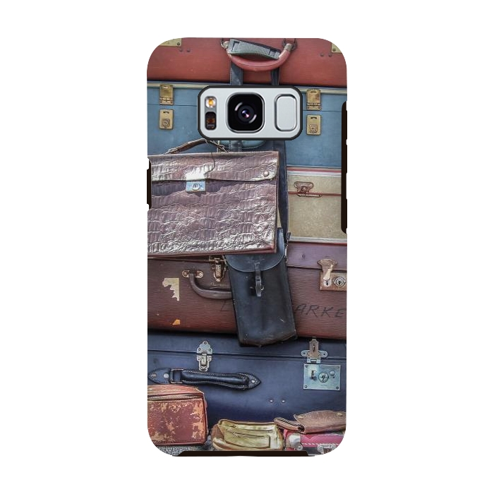 Galaxy S8 StrongFit Collection Of Old Suitcase by Andrea Haase