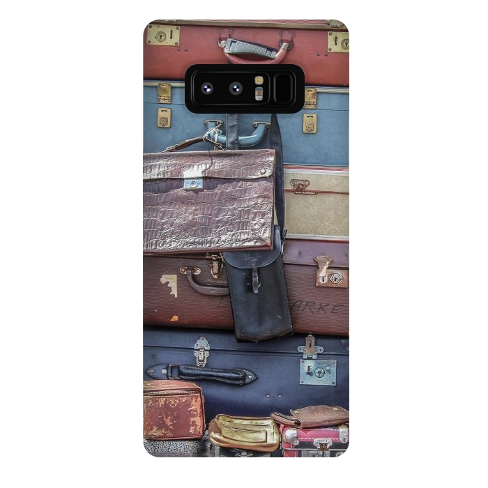 Galaxy Note 8 StrongFit Collection Of Old Suitcase by Andrea Haase