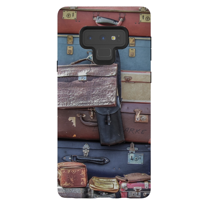 Galaxy Note 9 StrongFit Collection Of Old Suitcase by Andrea Haase