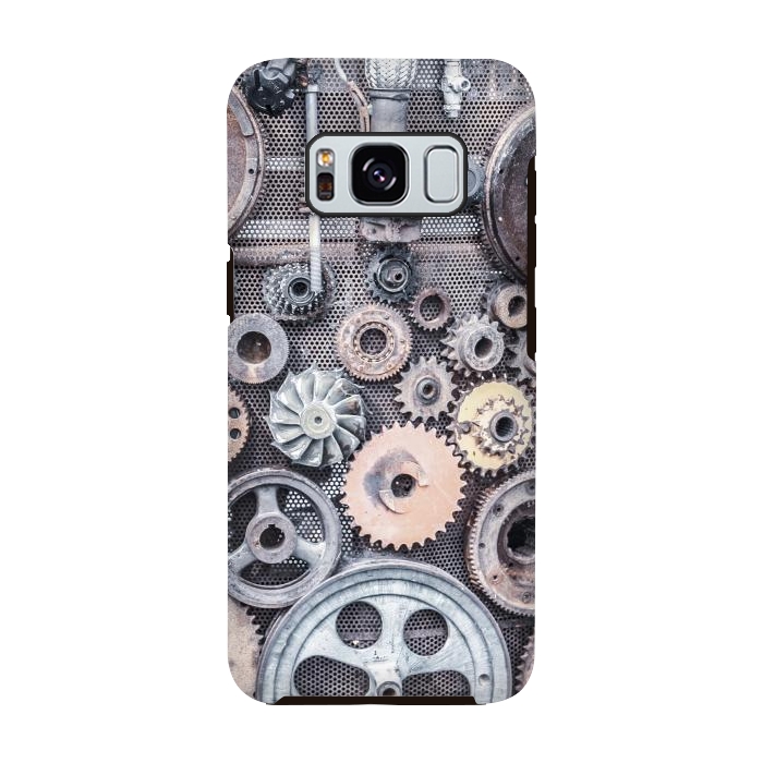 Galaxy S8 StrongFit Vintage Steampunk Gear by Andrea Haase
