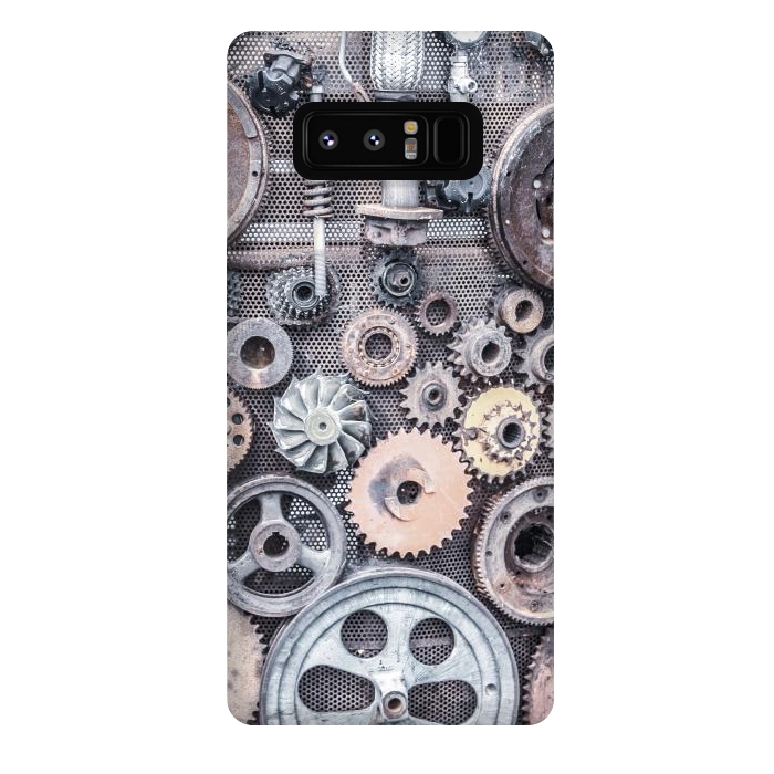 Galaxy Note 8 StrongFit Vintage Steampunk Gear by Andrea Haase