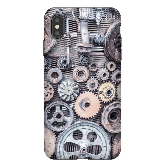 iPhone Xs Max StrongFit Vintage Steampunk Gear by Andrea Haase