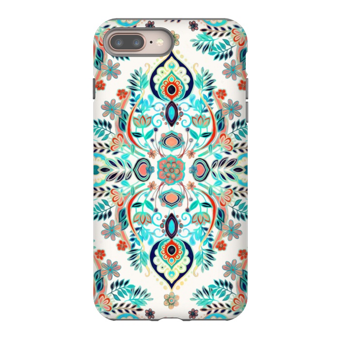 iPhone 7 plus StrongFit Modern Folk in Jewel Colors by Micklyn Le Feuvre