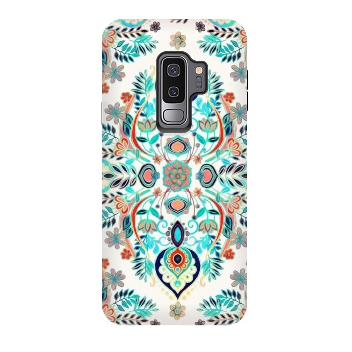 Galaxy S9 plus StrongFit Modern Folk in Jewel Colors by Micklyn Le Feuvre