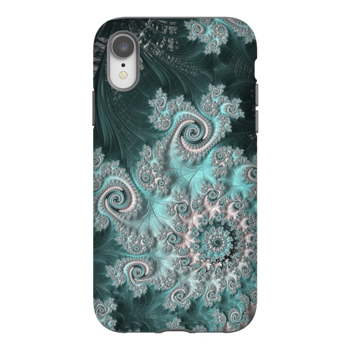 iPhone Xr StrongFit Swirly magical fractal by Andrea Haase