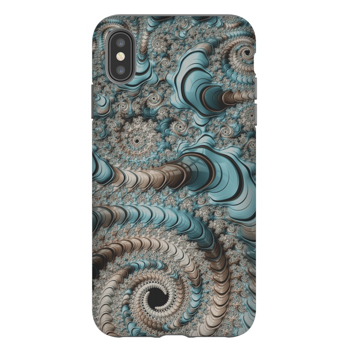 iPhone Xs Max StrongFit Fantastic Fractal Swirls by Andrea Haase