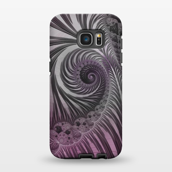 Galaxy S7 EDGE StrongFit Swirly Fractal Fantasies by Andrea Haase