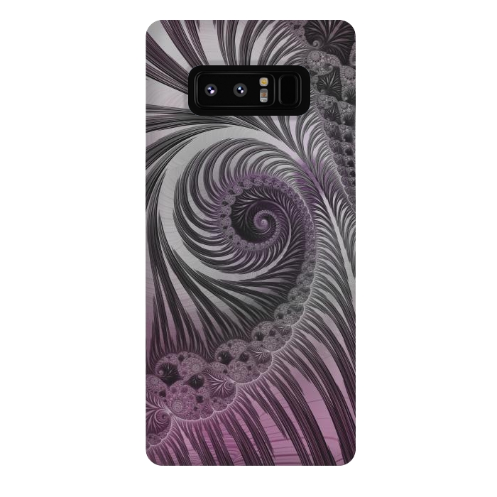 Galaxy Note 8 StrongFit Swirly Fractal Fantasies by Andrea Haase