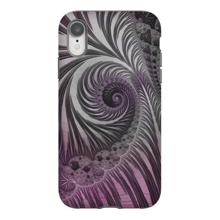 iPhone Xr StrongFit Swirly Fractal Fantasies by Andrea Haase