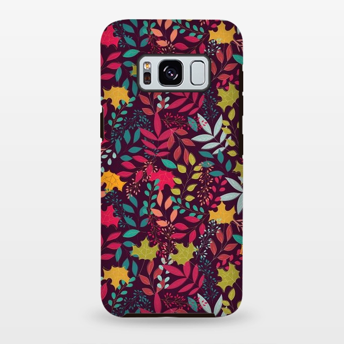 Galaxy S8 plus StrongFit Autumn seamless pattern by Jelena Obradovic