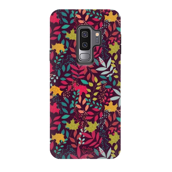 Galaxy S9 plus StrongFit Autumn seamless pattern by Jelena Obradovic
