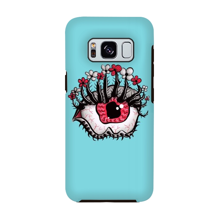 Galaxy S8 StrongFit Weird Eye Melt Creepy Psychedelic Art by Boriana Giormova