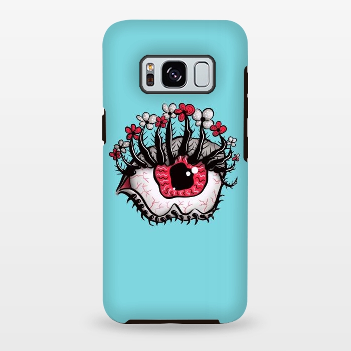 Galaxy S8 plus StrongFit Weird Eye Melt Creepy Psychedelic Art by Boriana Giormova