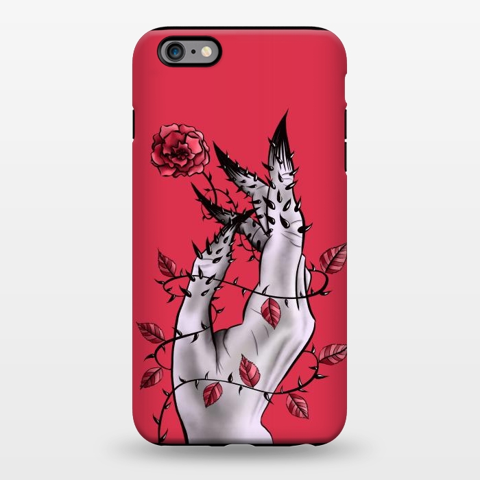 iPhone 6/6s plus StrongFit Deformed Hand With Thorns And Rose Horror Art by Boriana Giormova