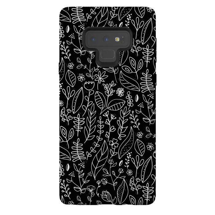 Galaxy Note 9 StrongFit Licorice Nature Doodle  by Tigatiga