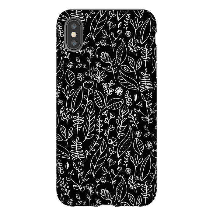 iPhone Xs Max StrongFit Licorice Nature Doodle  by Tigatiga
