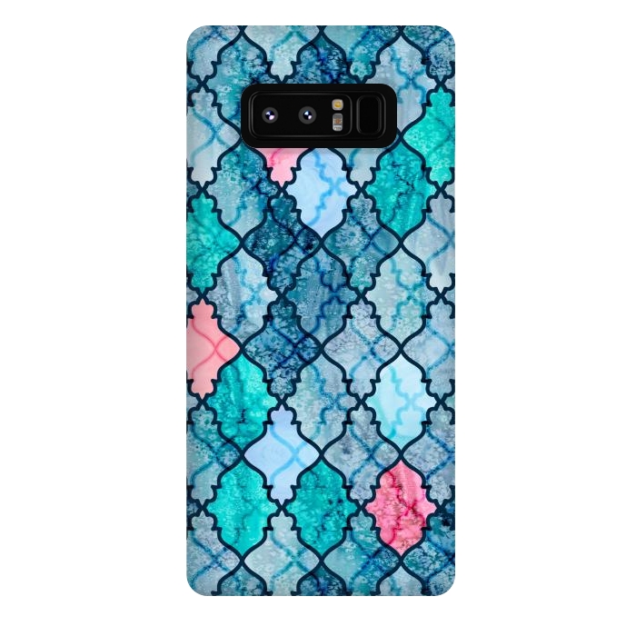 Galaxy Note 8 StrongFit Moroccan Ocean by gingerlique