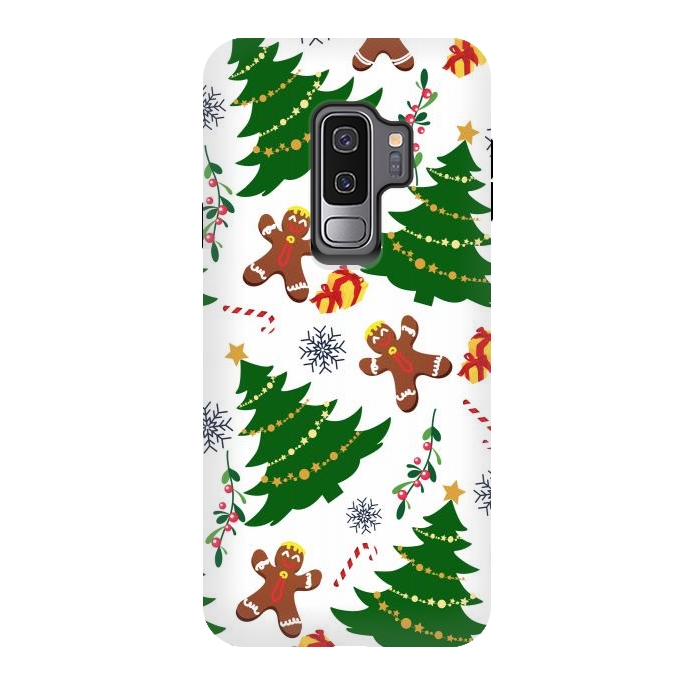 Galaxy S9 plus StrongFit Holly Jolly Christmas by Allgirls Studio