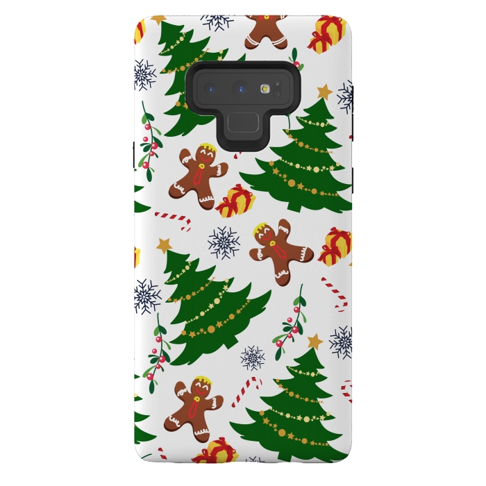 Galaxy Note 9 StrongFit Holly Jolly Christmas by Allgirls Studio