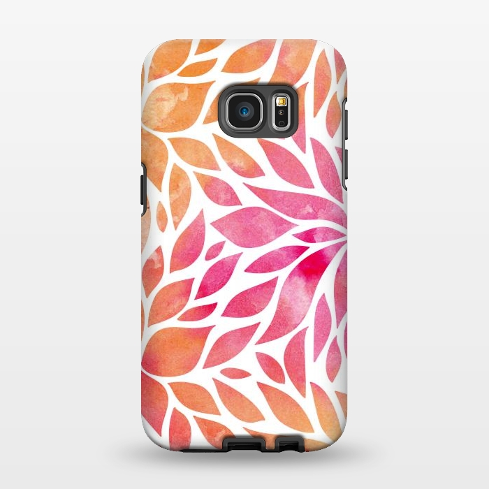 Galaxy S7 EDGE StrongFit Watercolor Floral Art by Allgirls Studio