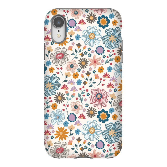iPhone Xr StrongFit Winter Wild Bloom  by TracyLucy Designs