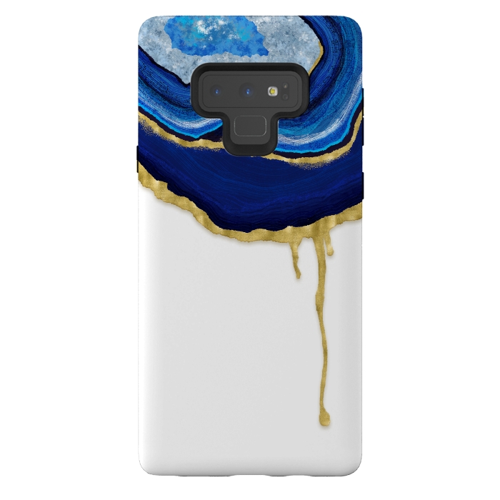 Galaxy Note 9 StrongFit Sapphire Dripping Agate by Noonday Design