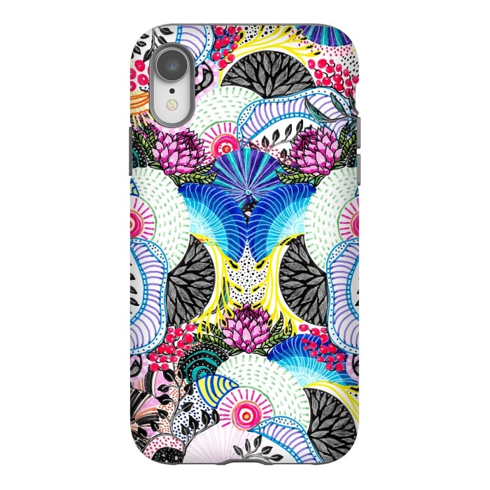 iPhone Xr StrongFit Whimsical abstract hand paint design  by InovArts