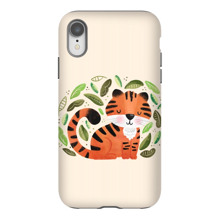 iPhone Xr StrongFit Tiger Cutie by Noonday Design