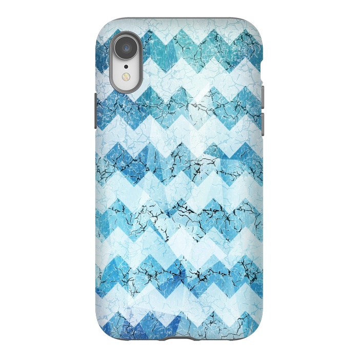 iPhone Xr StrongFit Blue chevron by Jms