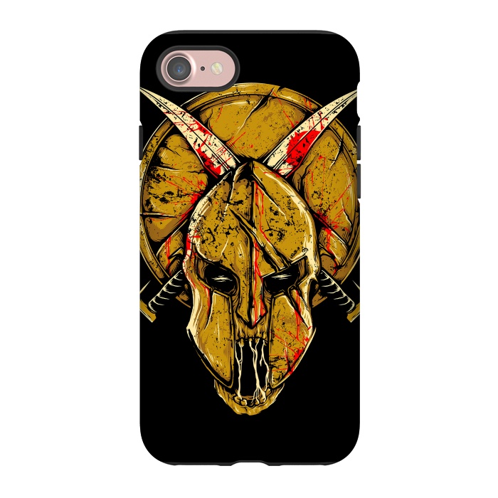 iPhone 7 StrongFit Skull Sparta by Afif Quilimo