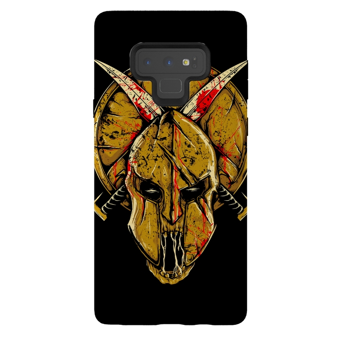 Galaxy Note 9 StrongFit Skull Sparta by Afif Quilimo