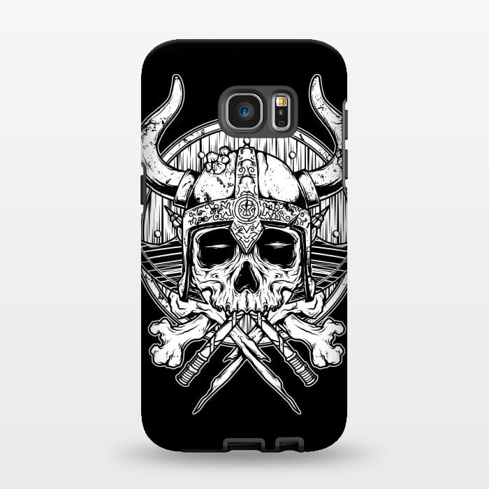 Galaxy S7 EDGE StrongFit Skull Viking by Afif Quilimo