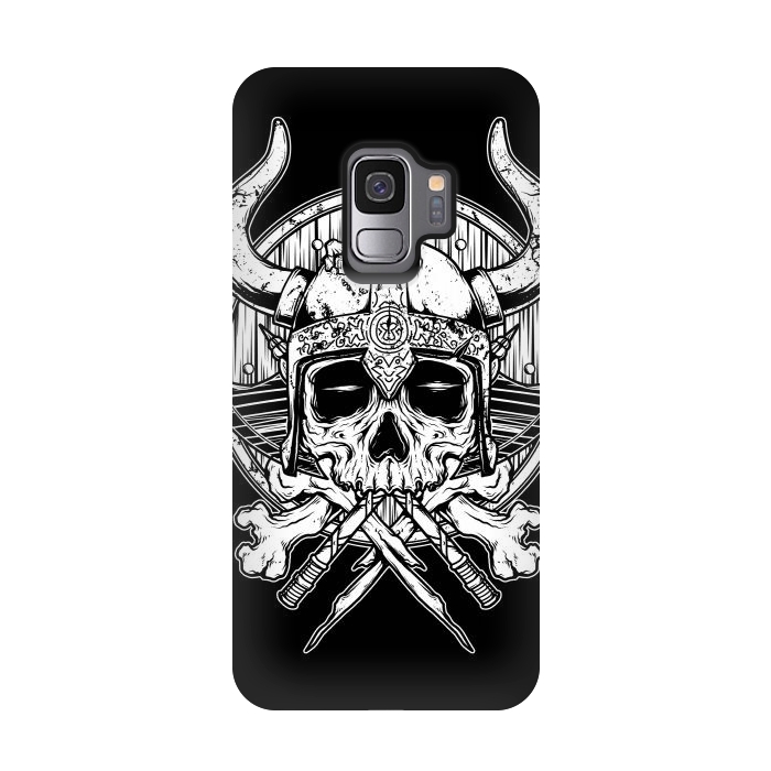 Galaxy S9 StrongFit Skull Viking by Afif Quilimo