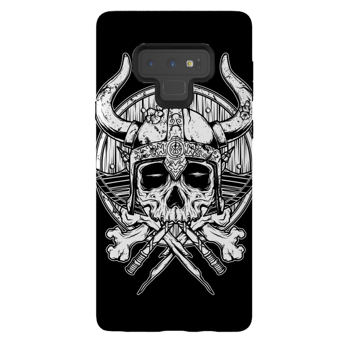 Galaxy Note 9 StrongFit Skull Viking by Afif Quilimo
