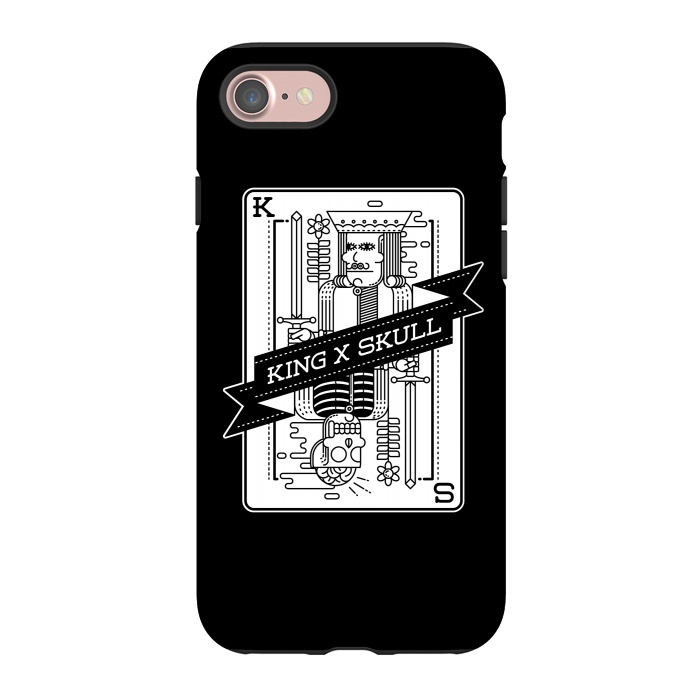 iPhone 7 StrongFit King & Skull by Afif Quilimo