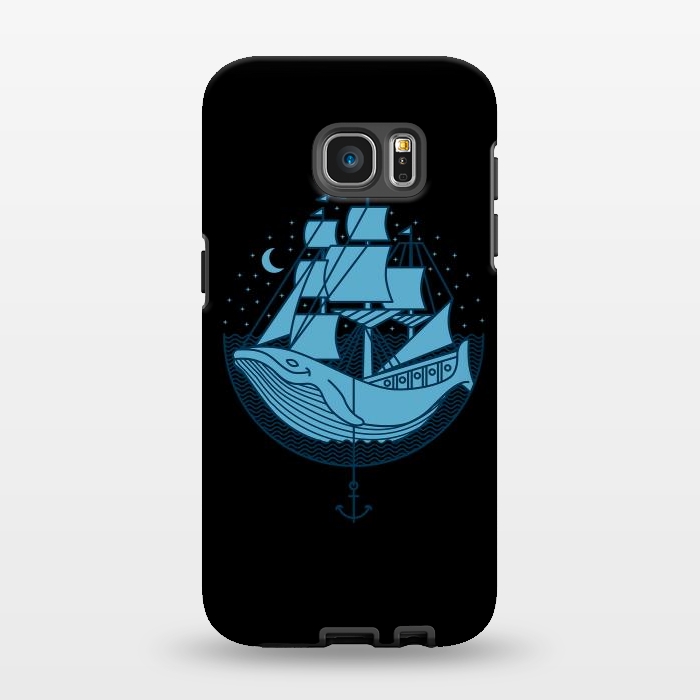 Galaxy S7 EDGE StrongFit Whaleship by Afif Quilimo