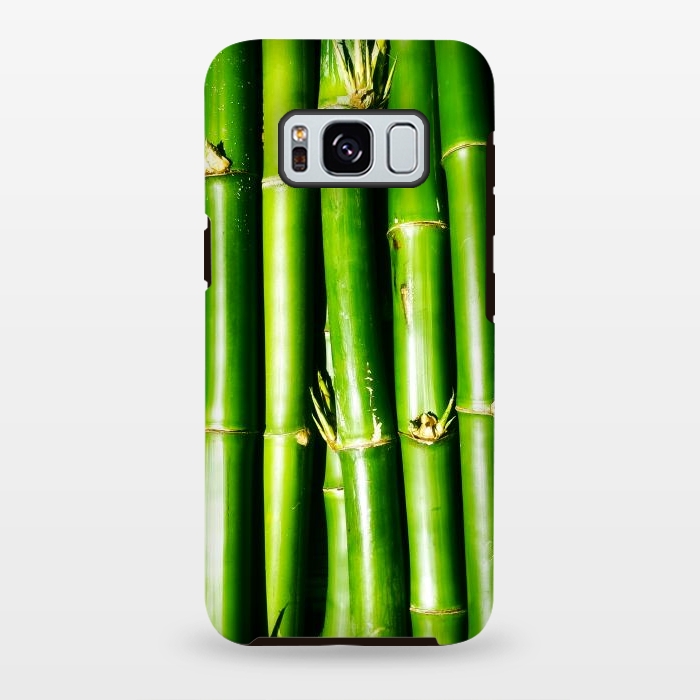 Galaxy S8 plus StrongFit Bamboo Zen Green Nature by BluedarkArt
