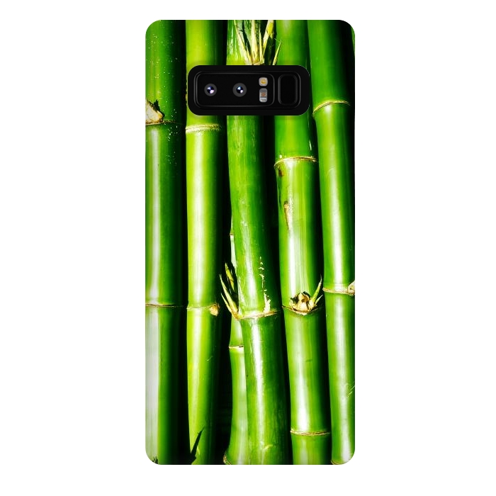 Galaxy Note 8 StrongFit Bamboo Zen Green Nature by BluedarkArt