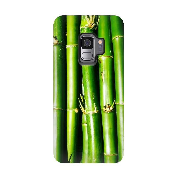 Galaxy S9 StrongFit Bamboo Zen Green Nature by BluedarkArt