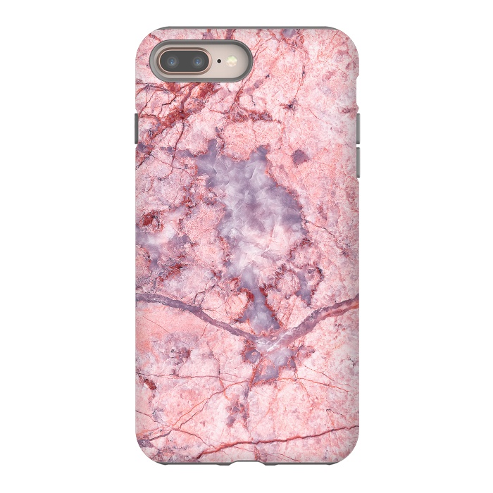 iPhone 7 plus StrongFit Pink Marble by Art Design Works