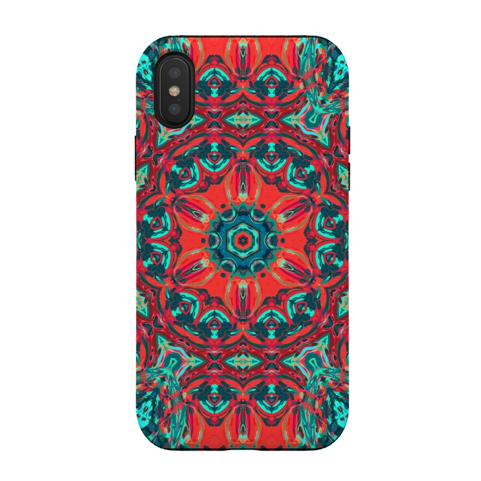 iPhone Xs / X StrongFit Abstract Mandala II by Art Design Works