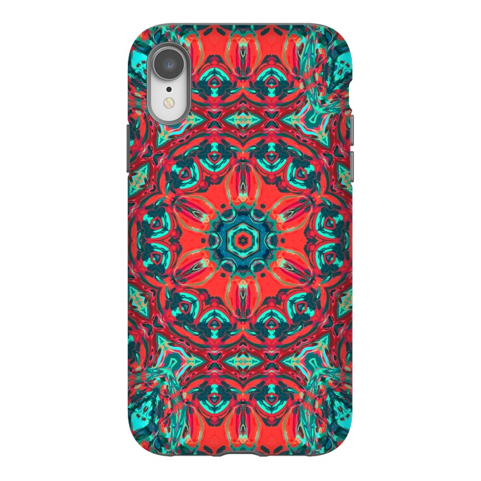 iPhone Xr StrongFit Abstract Mandala II by Art Design Works