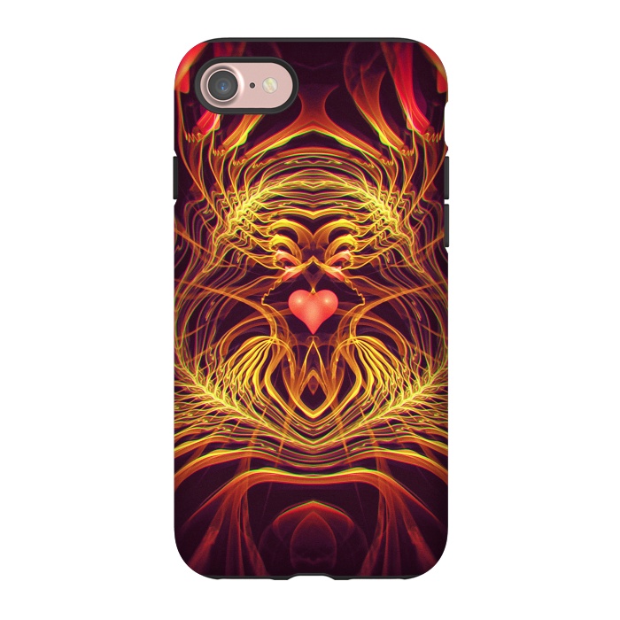 iPhone 7 StrongFit Fractal Heart by Art Design Works