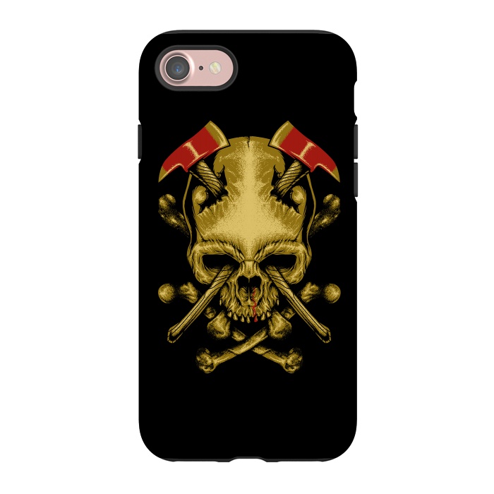 iPhone 7 StrongFit Skull Axes by Afif Quilimo