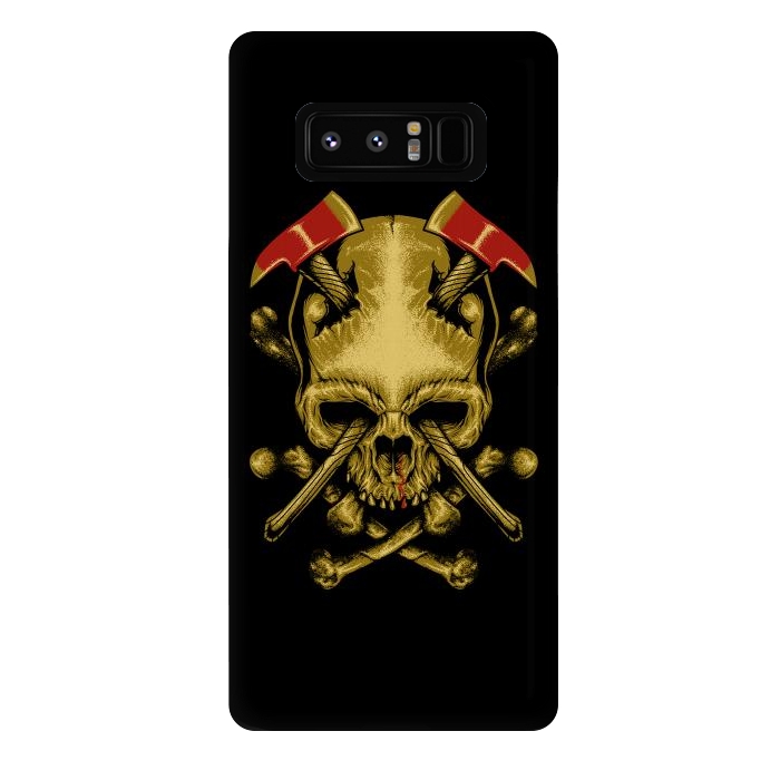 Galaxy Note 8 StrongFit Skull Axes by Afif Quilimo