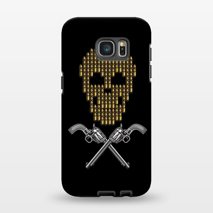 Galaxy S7 EDGE StrongFit Skull Bullets by Afif Quilimo