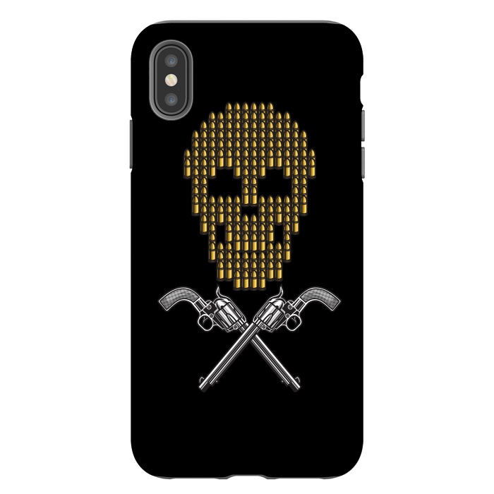 iPhone Xs Max StrongFit Skull Bullets by Afif Quilimo