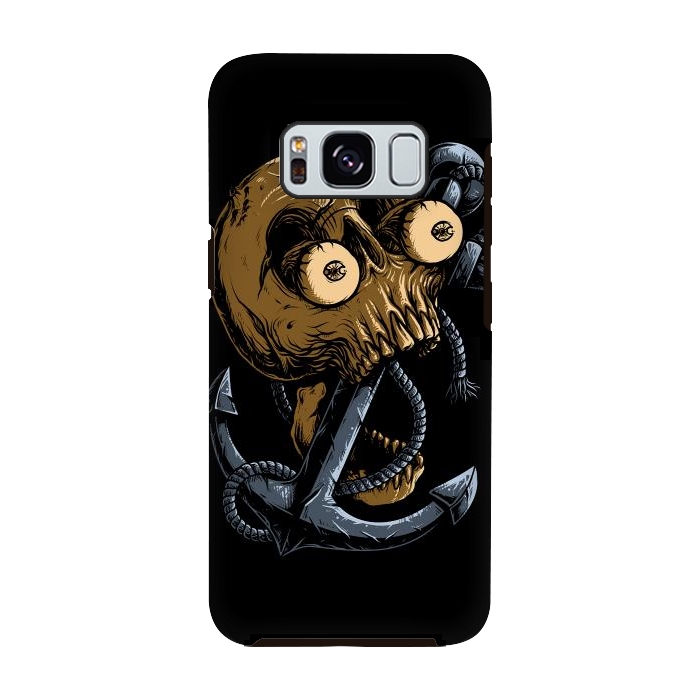 Galaxy S8 StrongFit Skull Anchor by Afif Quilimo